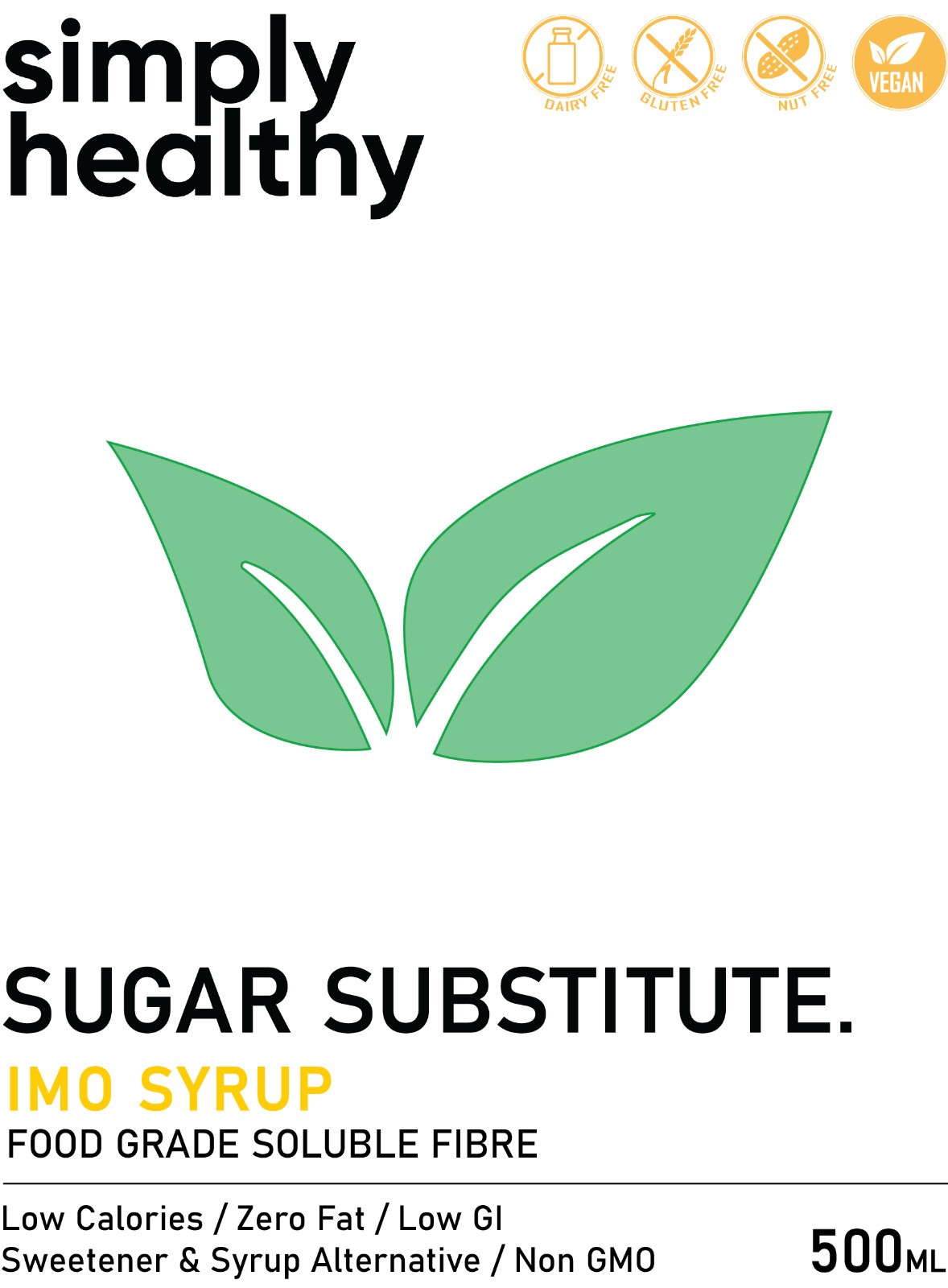 IMO Soluble Fibre Syrup 5 x 500ml (Isomalto-Oligosaccharide), Natural Prebiotic