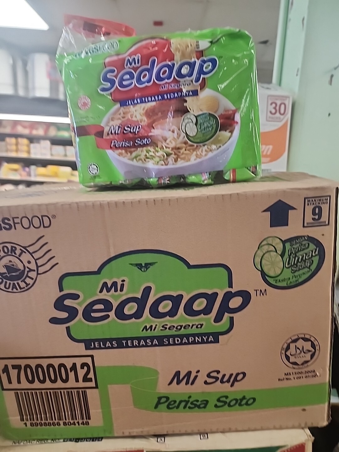 30 Mi Sedaap Mi Goreng Indonesian Stir Fry Instant Noodles 3.17oz (Pack Of 30)