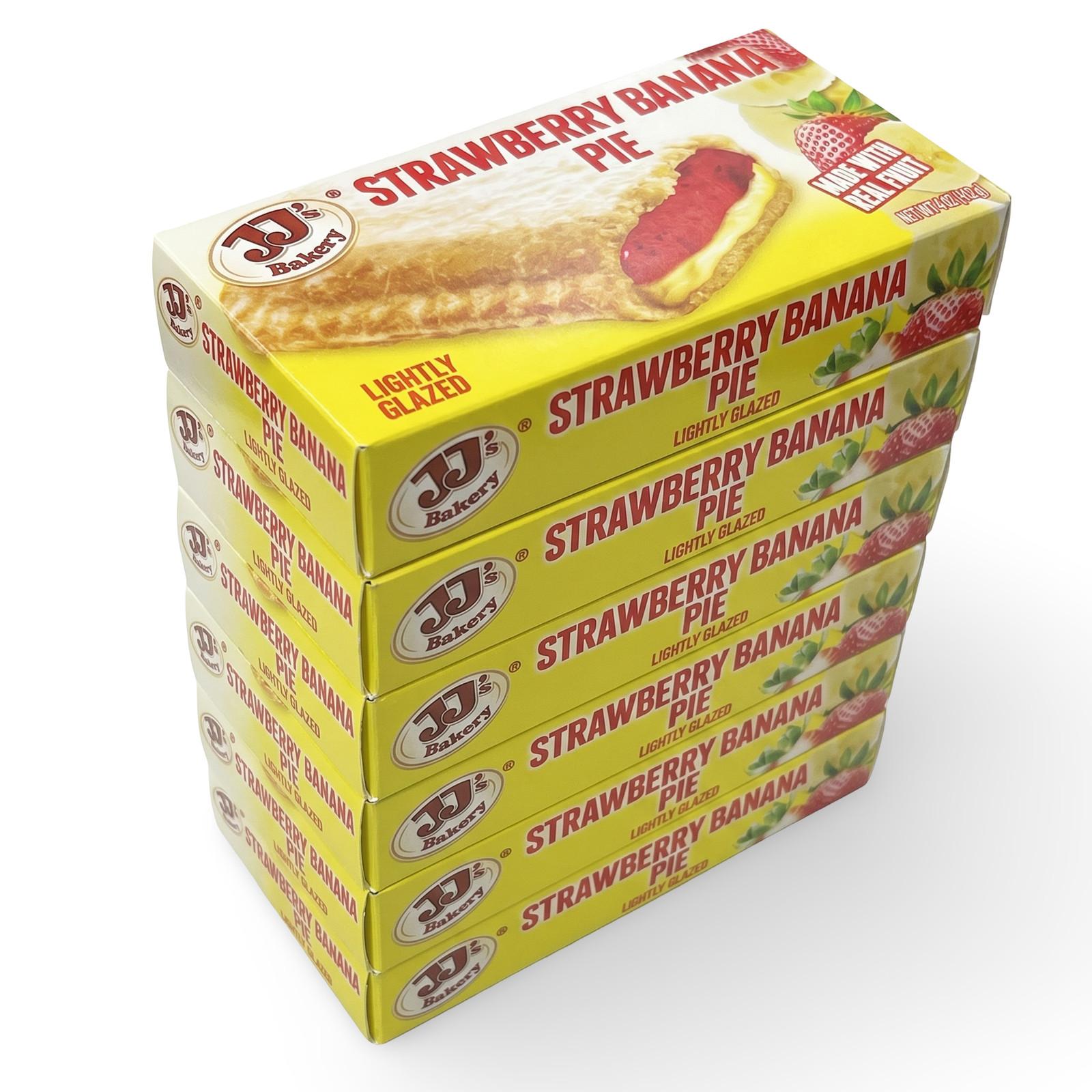 JJ’s Bakery Strawberry Banana Pies – Limited Release | 6 Pack of Individually Bo