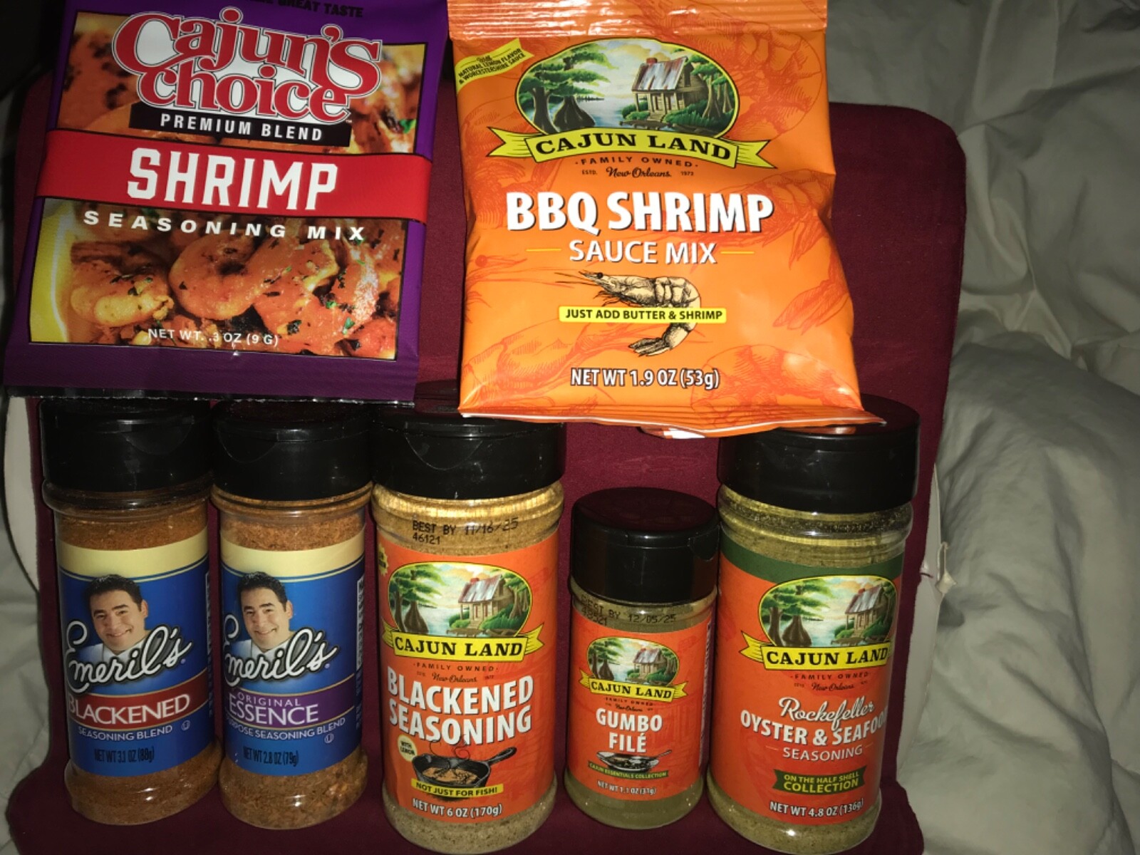 LOT x7 Bundle (or 1) Emerill’s Original & Cajun Land & BBQ Shrimp &cajun Choice