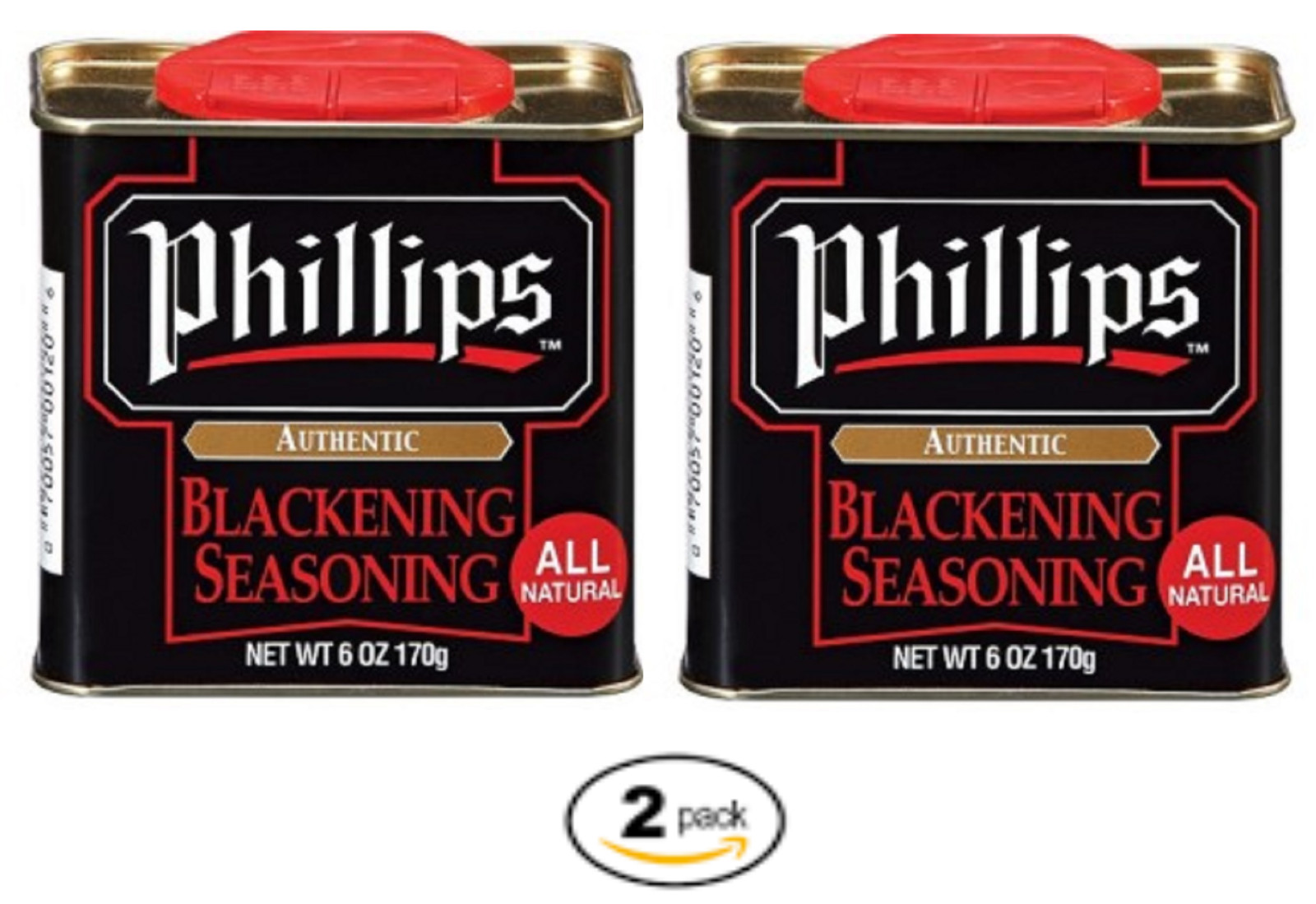 Phillips Authentic Blackening Seasoning 2 Pack