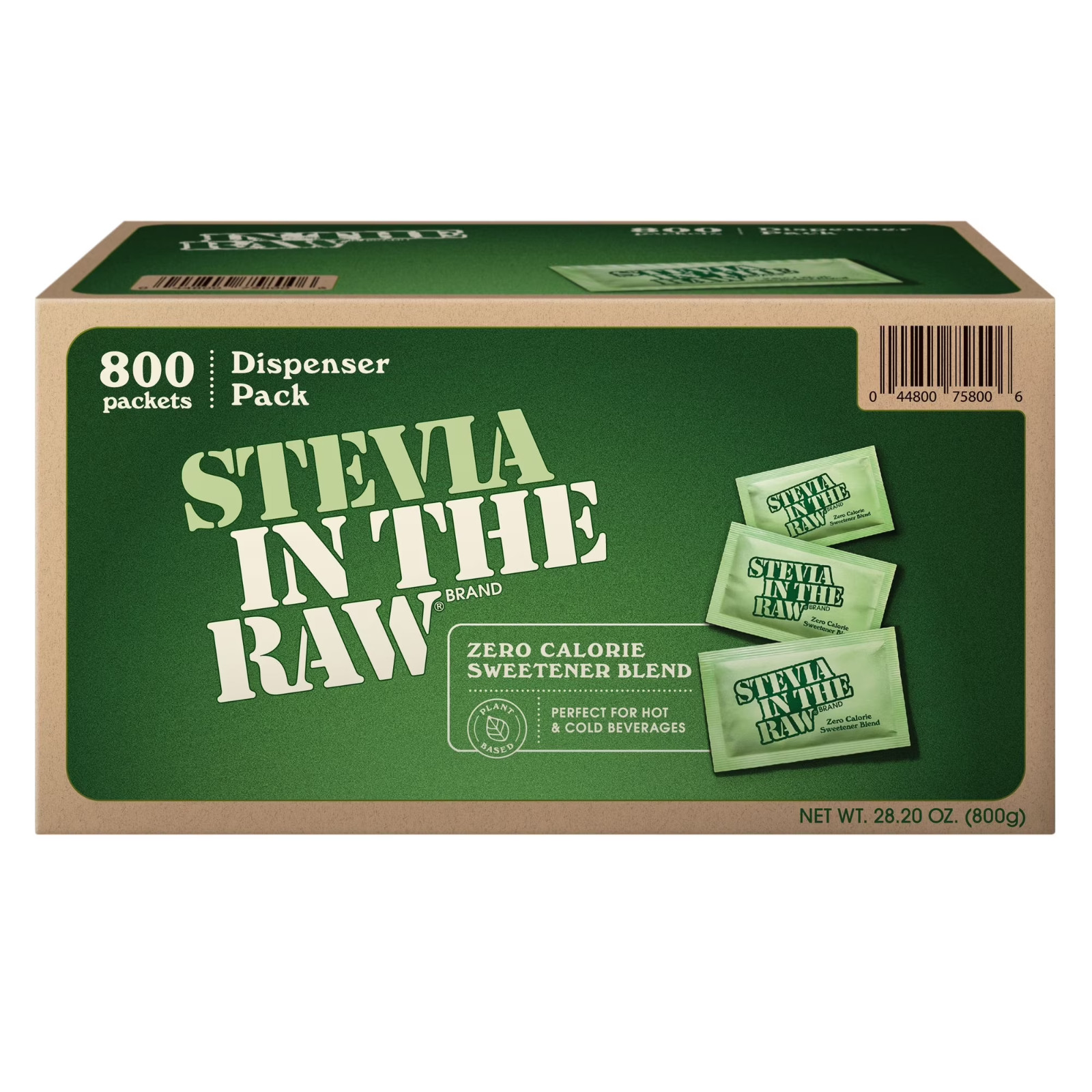 Stevia In The Raw Plant-Based Zero Calorie Sweetener Packets 800 ct FREE SHIP