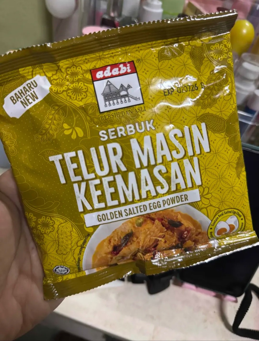 5 x 180g Adabi Golden Salted Egg Powder Malaysian Seasoning Cooking Sauce Mix