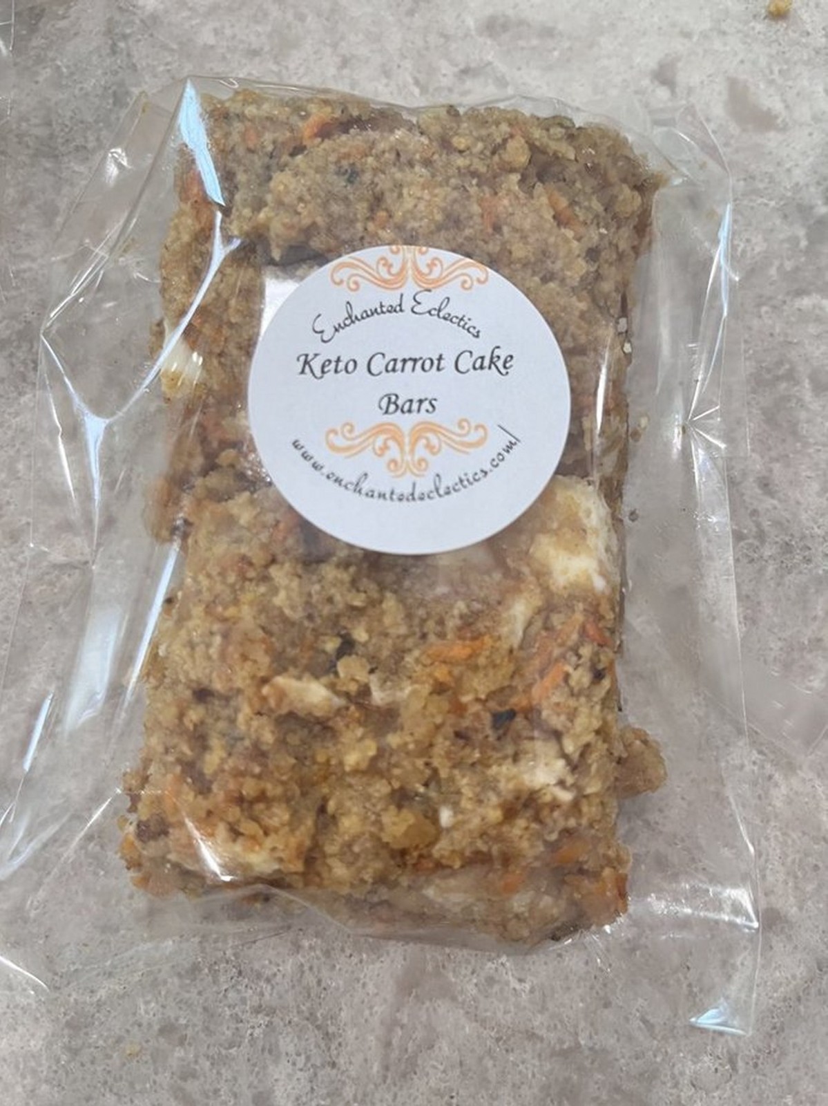 Keto Carrot Cake Bars * Gluten Free & Diabetic Friendly * 1 Net Carb Per Bar *