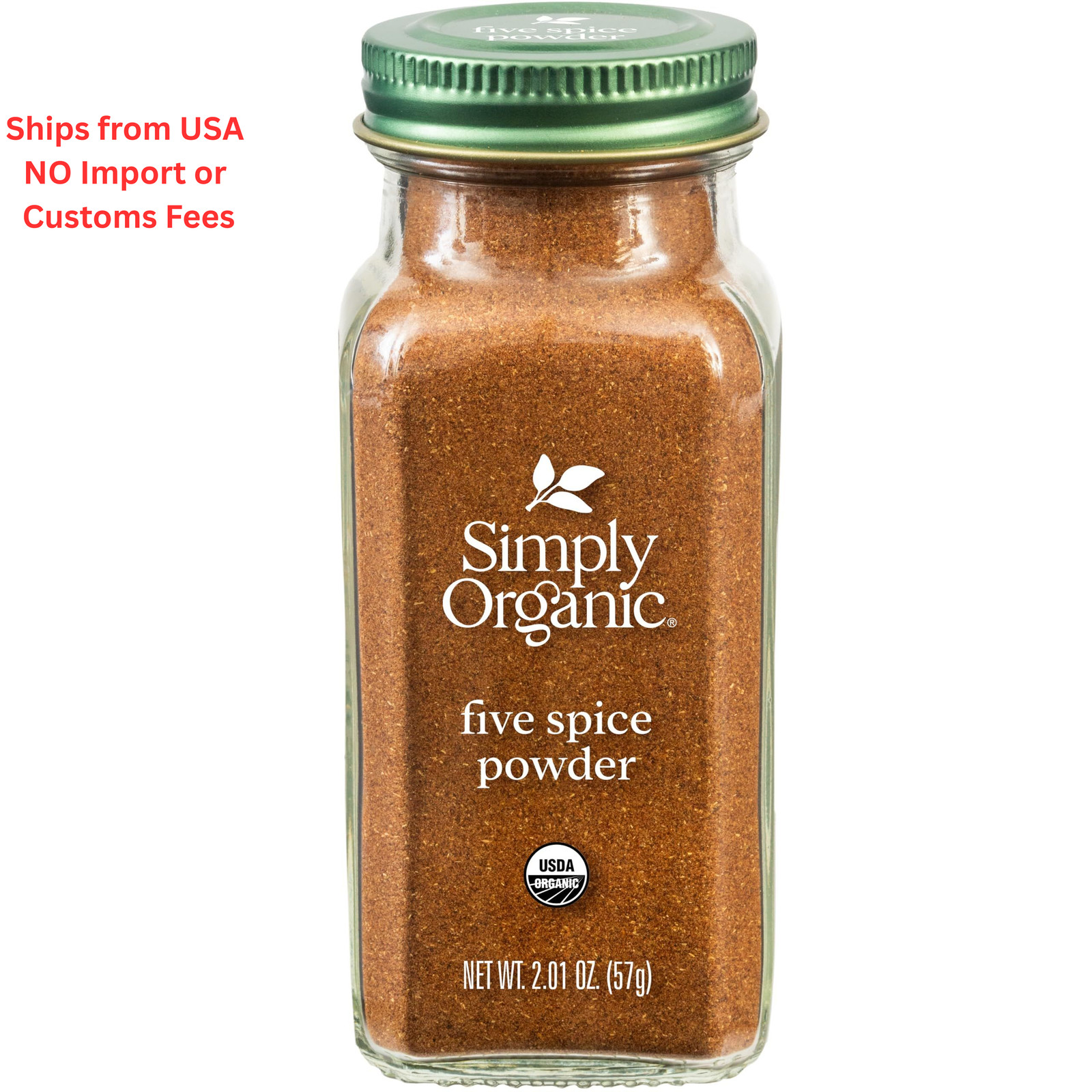 Simply Organic Five Spice Powder, 2.01 Ounce (Pack of 1), No Color