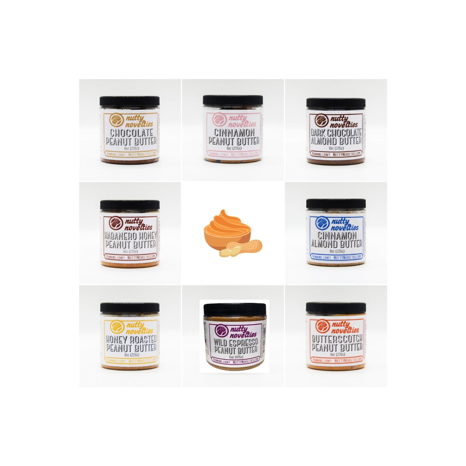 Peanut Butter and Nut Butters – 8 oz (pack of 3) – All Natural ingredients