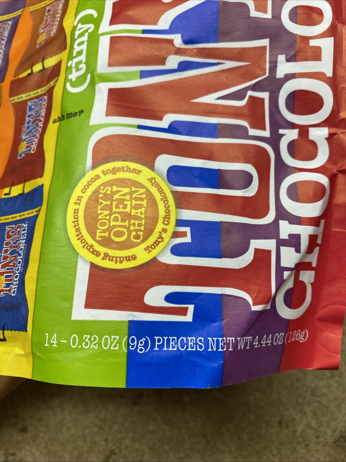 11 BAGS Tony’s Chocolonely Tiny Tony’s Mixed Flavor Pouch 14/.32oz