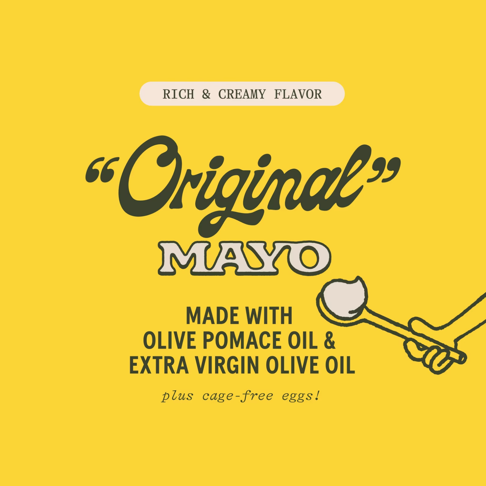 Original Extra Creamy Olive Oil Mayonnaise, Squeeze Bottle, 17 fl oz Free Ship