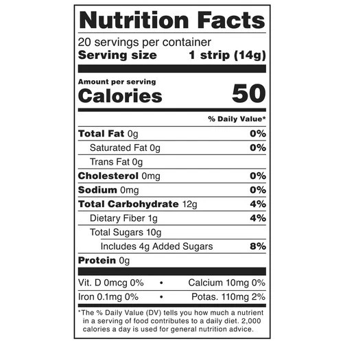 bettergoods Strawberry Fruit Strips, 10 oz, 20 Count