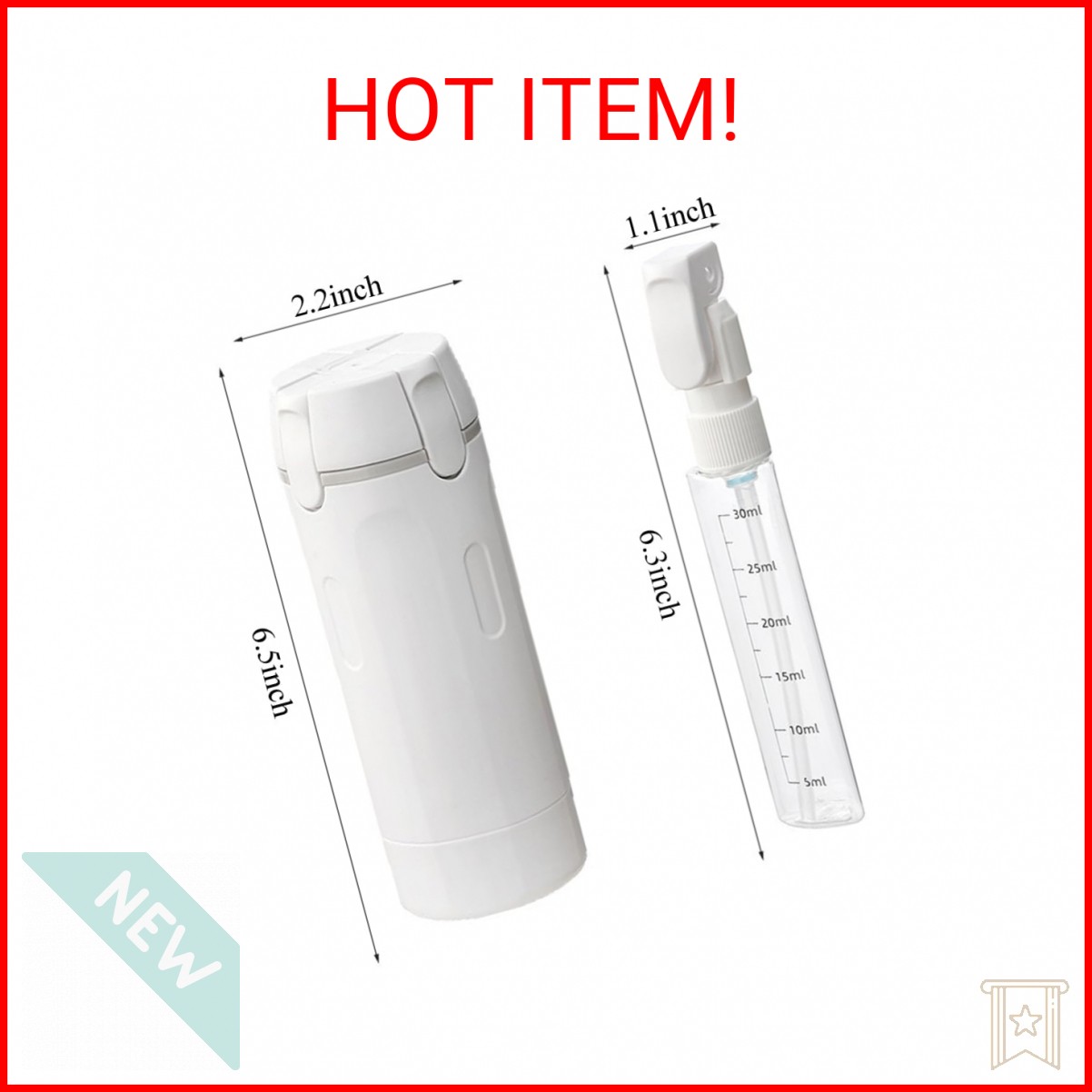 4 in 1 Travel Dispenser, 4 Pack 30ML Travel Bottles with Stickers for Toiletries