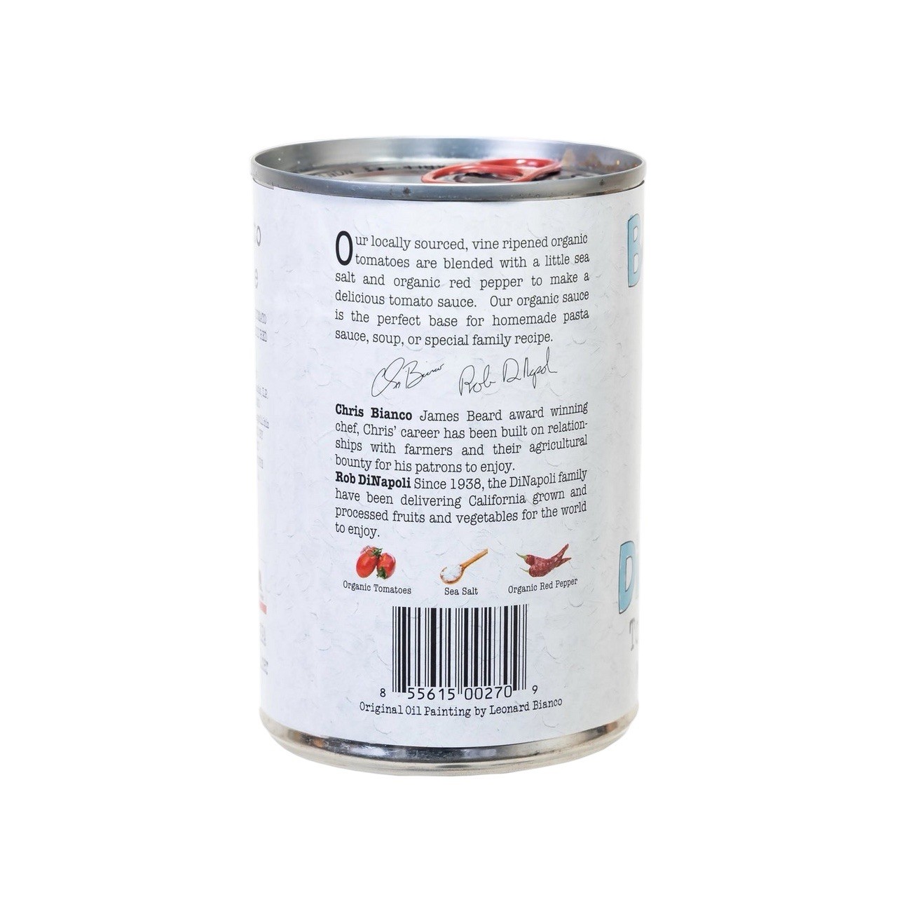 Tomato Sauce Bianco DiNapoli Organic 15oz (12-Pack) EXP – 09/01/27