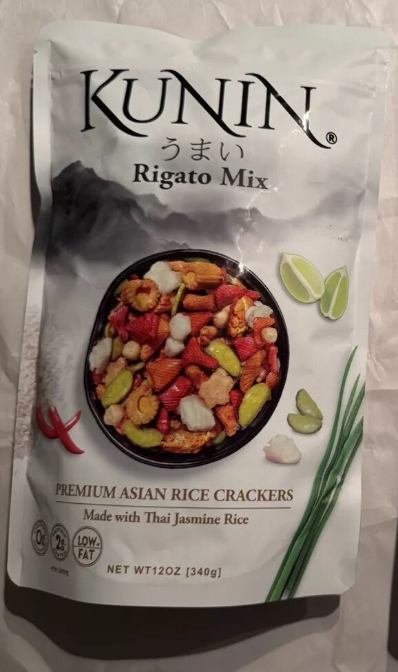 1 Bag KUNIN Rigato Mix 12 Oz Korean Asian Rice Cracker Snack Exp 9/2025 NEW