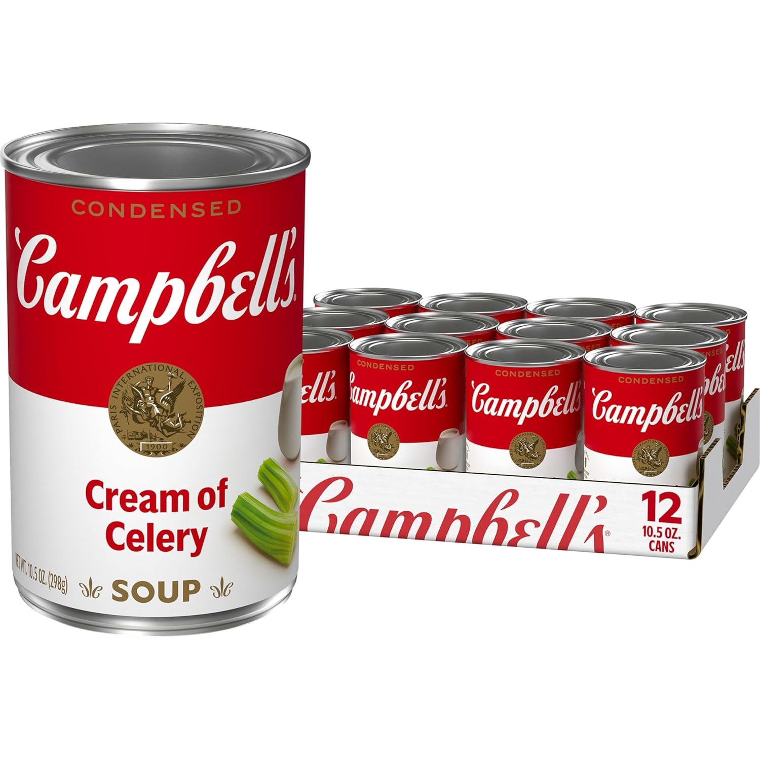 Campbell’s Condensed Cream of Celery Soup, 10.5 oz Fl Oz (Pack 12)