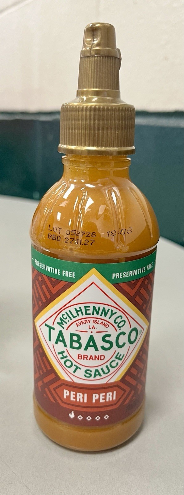 TABASCO® Peri Peri Hot Sauce (256ml) Pepper Condiment British / UK import only.
