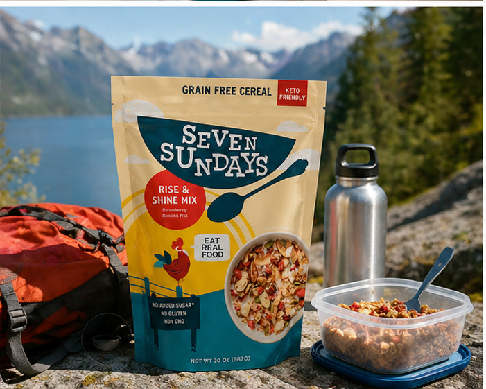 2PACK Seven Sundays Keto Rise and Shine Granola Cereal, 20 oz.