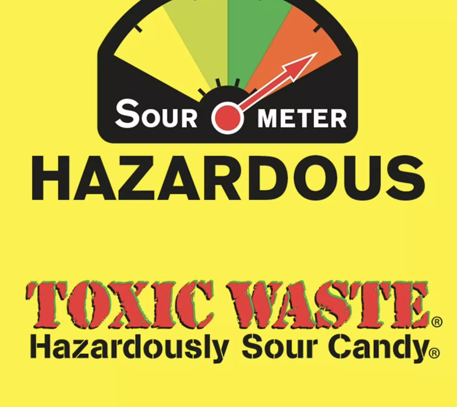 Toxic Waste Hazardously Sour Candy Original Yellow Drums, 1.7oz – Pack of 3