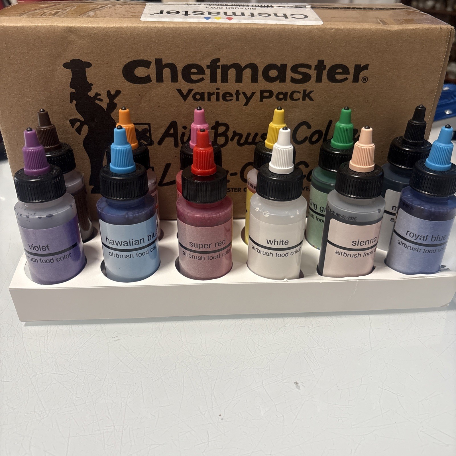 Chefmaster – Liqua-Gel Food Coloring, Fade Resistant Food Coloring – Pack Of 12