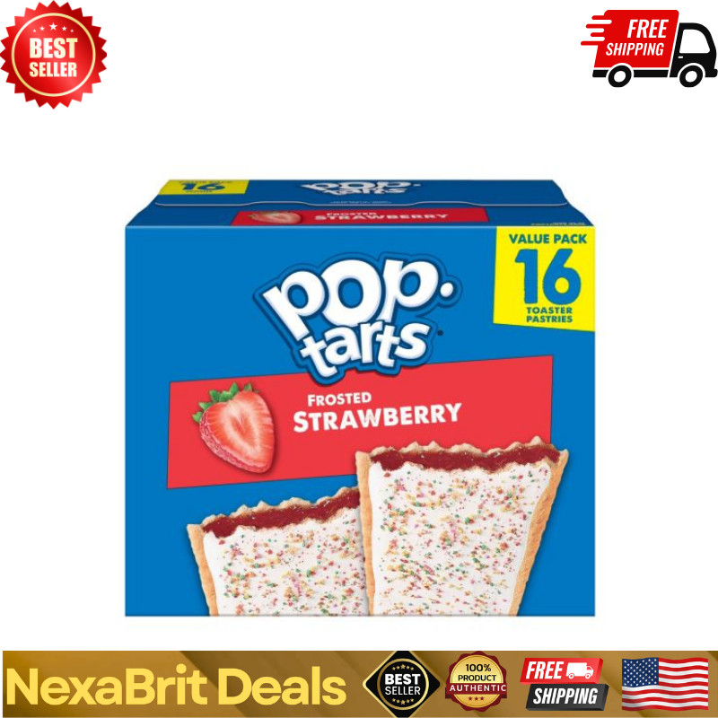 Pop-Tarts Toaster Pastries, Breakfast Foods, Kids Snacks, Value Pack, Frosted St