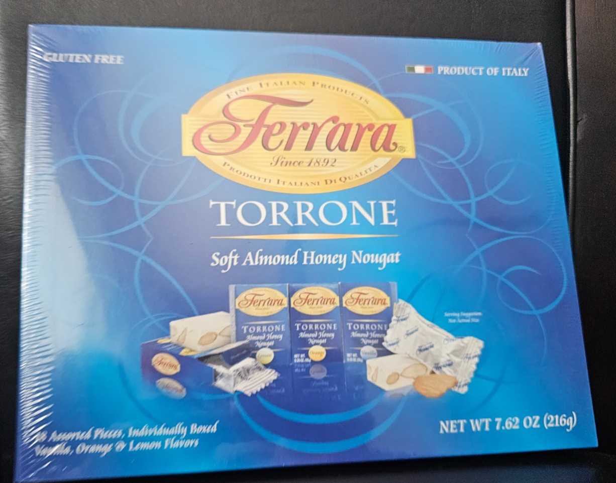Torrone Nougat Candy, 18 Assorted Pieces (Ferrara) NET WT 7.62 216g