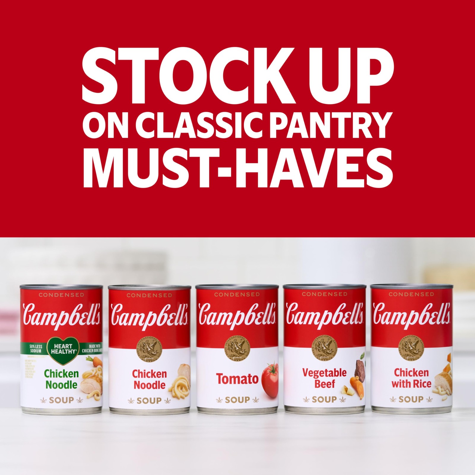 Campbell’s Condensed 25% Less Sodium Chicken Noodle 10.75 Ounce (Pack of 4)