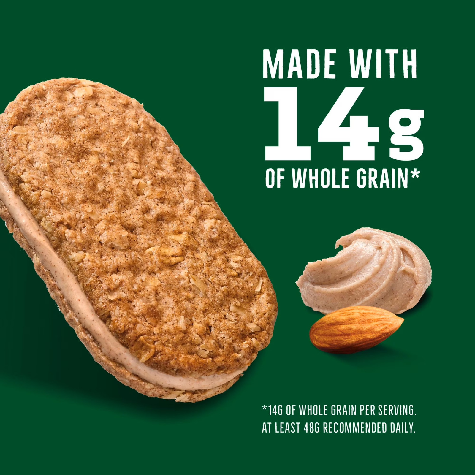 Nature Valley Biscuit Sandwiches, Cinnamon Almond Butter, 10 Bars, 13.5 oz