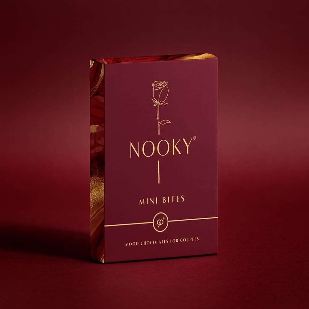 NOOKY Mini Bites for Men and Women | Premium Mood-Uplifting Dark Chocolate