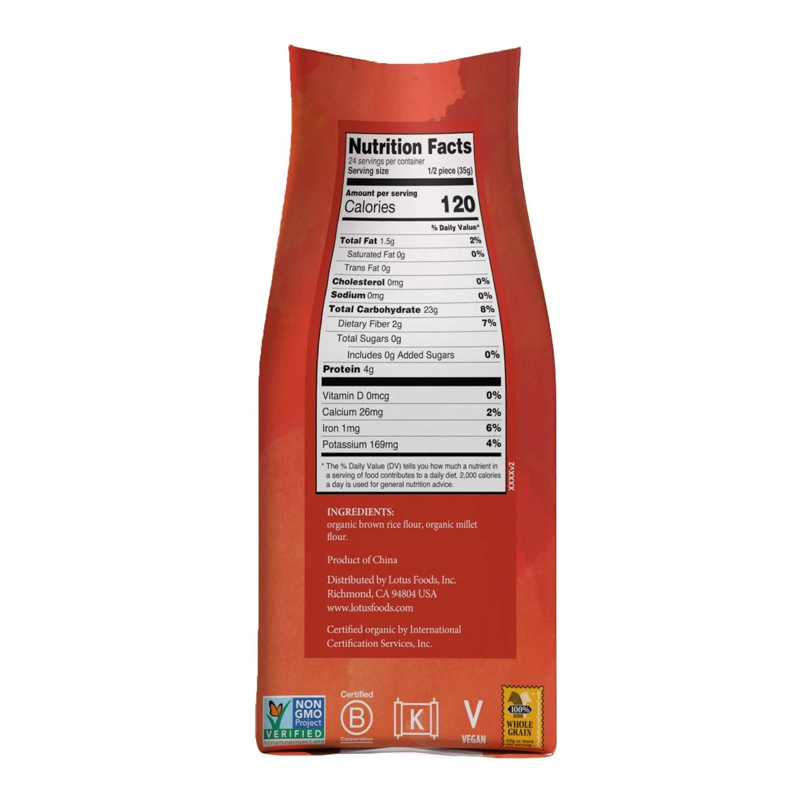 Lotus Foods Gourmet Organic MIllet and Brown Rice Ramen Noodles 12 Pack