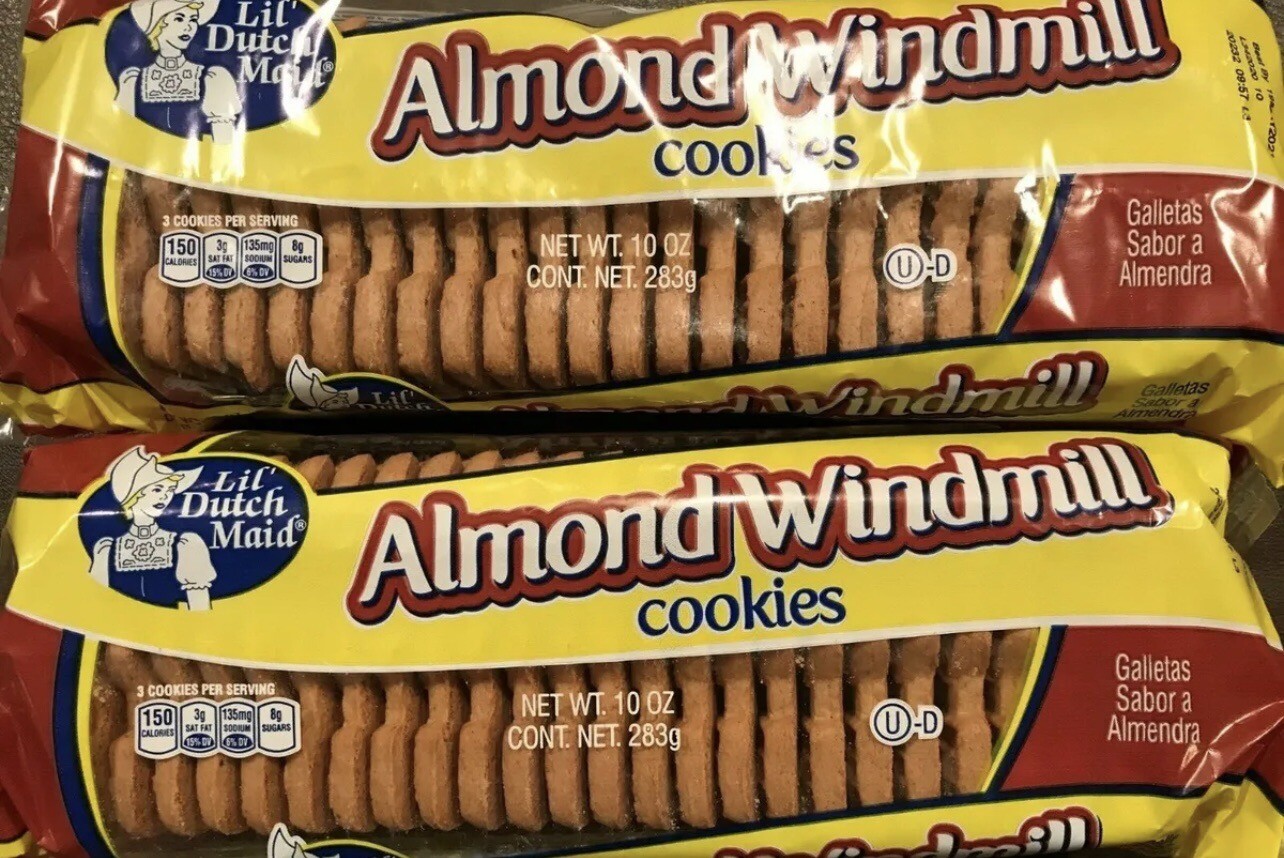 Lil’ Dutch Maid Almond Windmill Cookies Lot of 2-13.5 Oz Fresh -Free Ship
