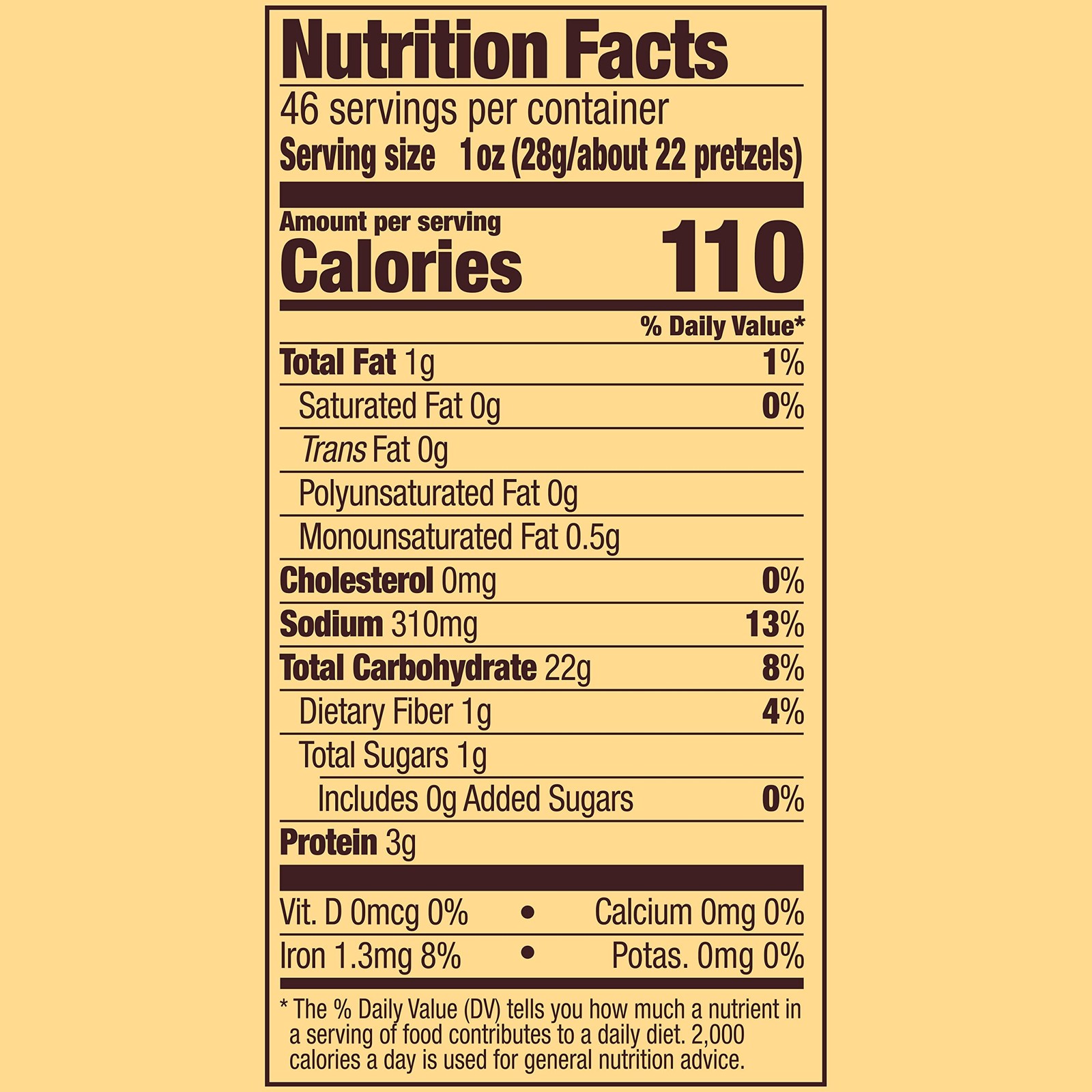 Snyder’s of Hanover Pretzel Snaps, 46 Oz Canister 46 Ounce (Pack 1)
