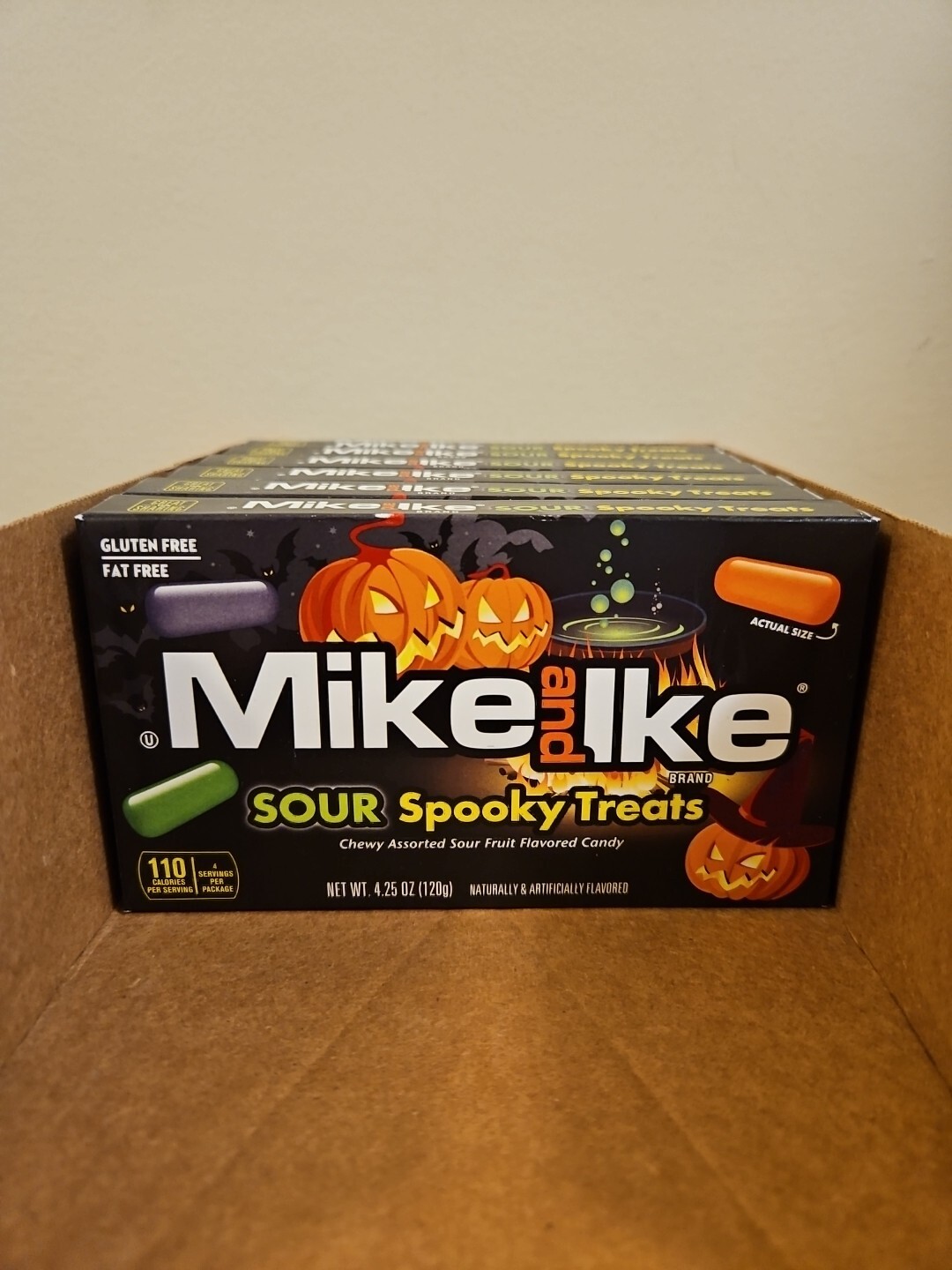 Mike and Ike 4.25 oz. SOUR SPOOKY TREATS Halloween Chewy Candy ** BB 07/2025 **