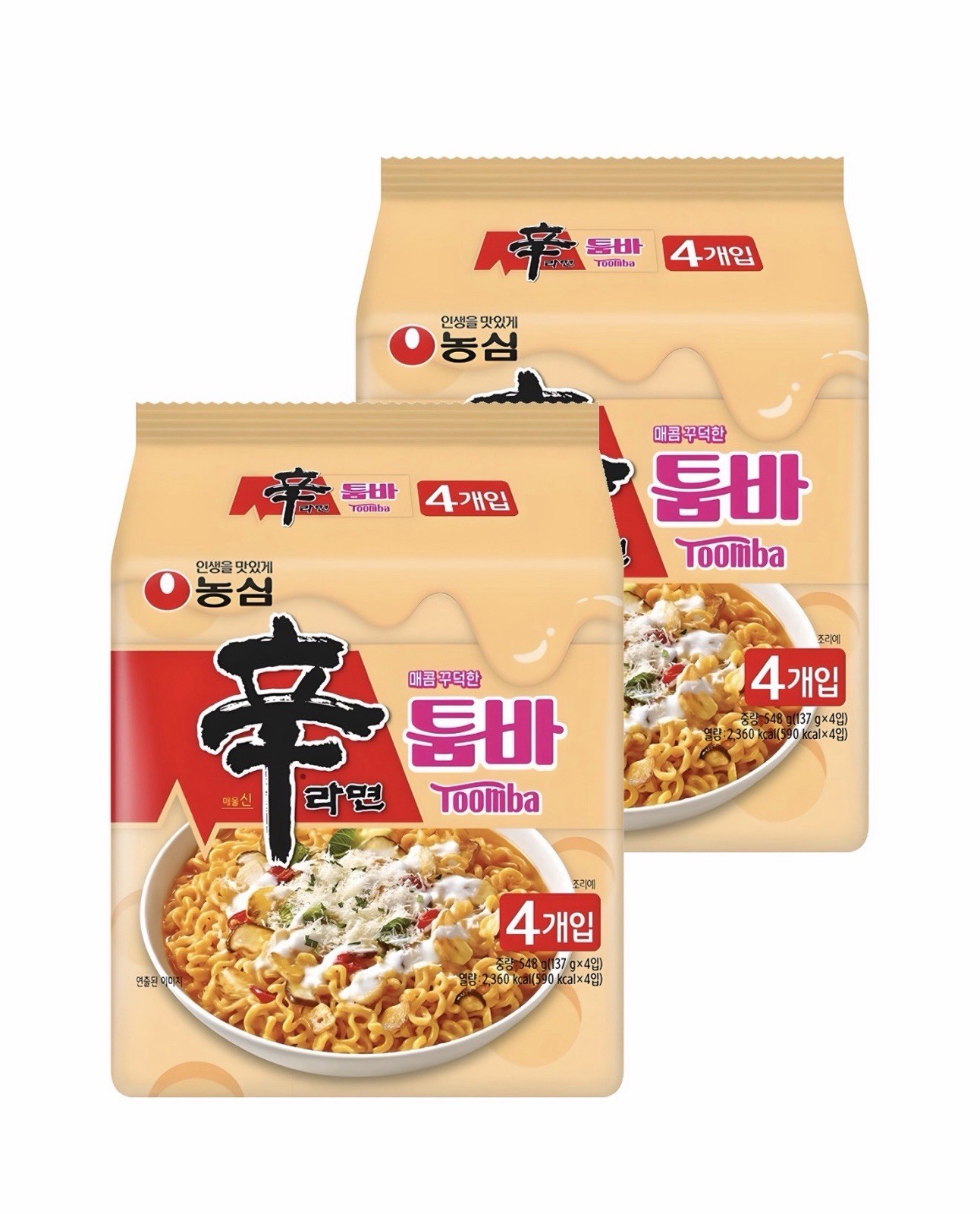 Nongshim Shin Ramyun Toomba Creamy Spicy Ramen 8 Packs 137g x 8 Korea