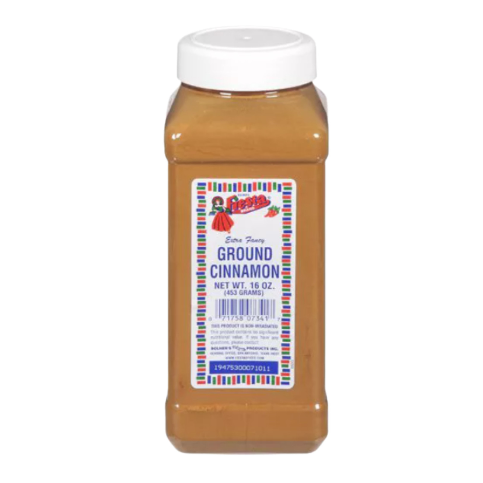 Bolner’s Fiesta Ground Cinnamon 16 oz Large Bottle Texas Baking Sweet Spice