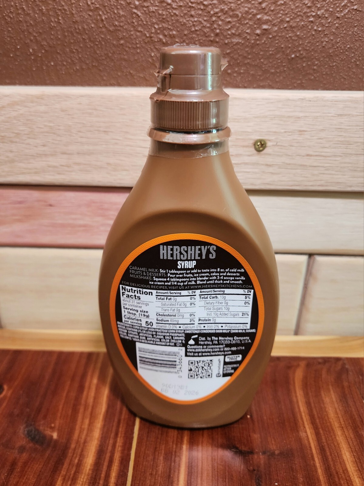 Hershey’s CARAMEL Flavor Syrup 22 Oz Bottle