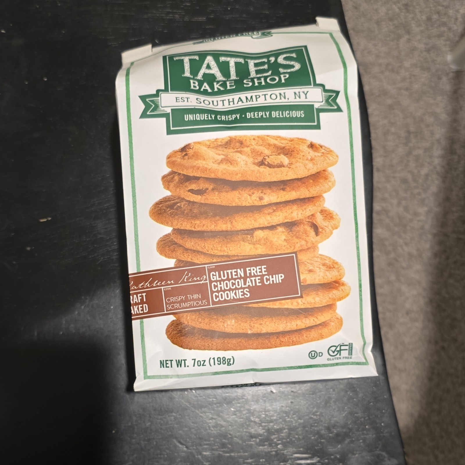 Tate’s Bake Shop Certified Gluten Free Chocolate Chip Cookies 7 oz Bag