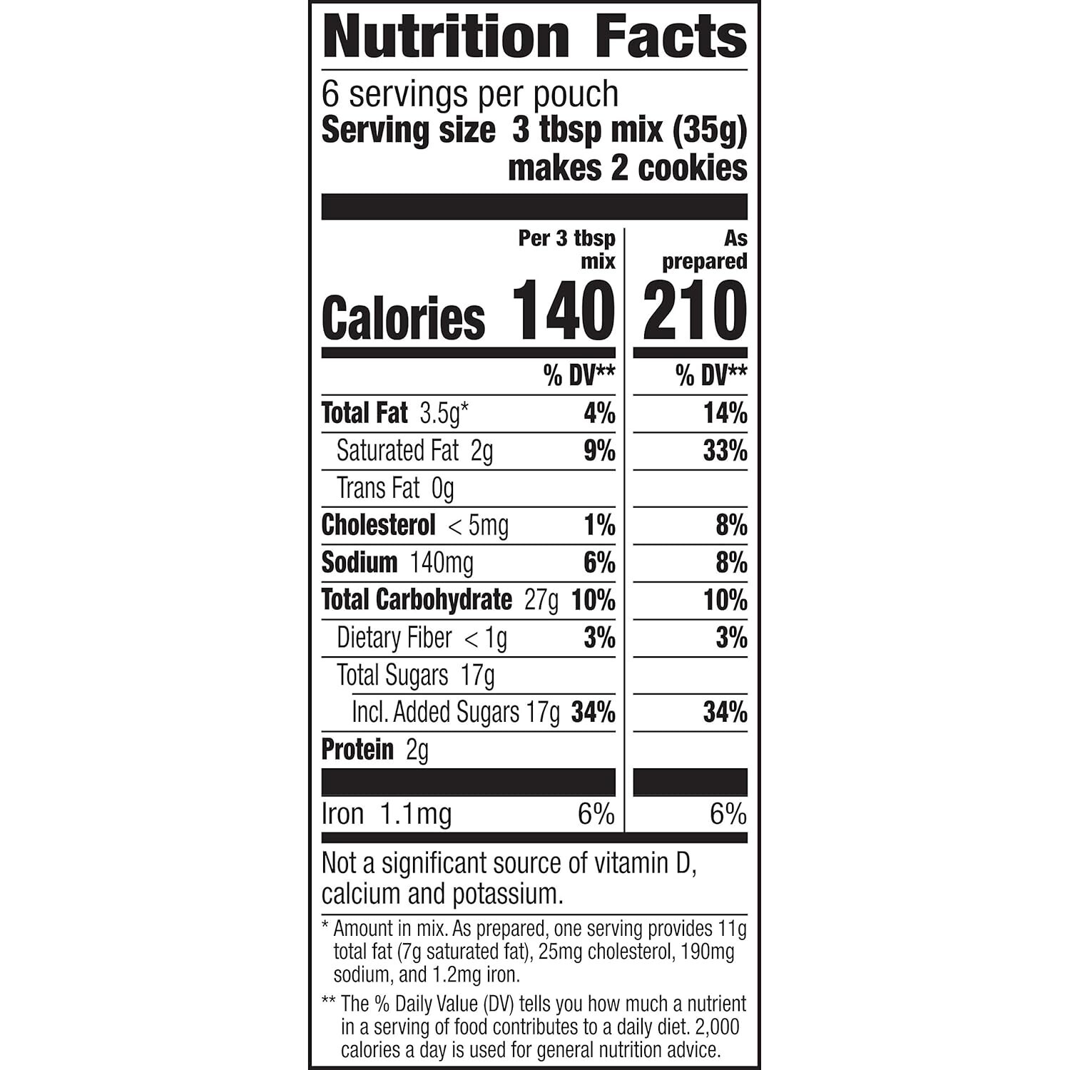 🆕 5 (7.5 oz) Betty Crocker Chocolate Chip Cookie Mix ( Best Buy Date 8/20/25 )