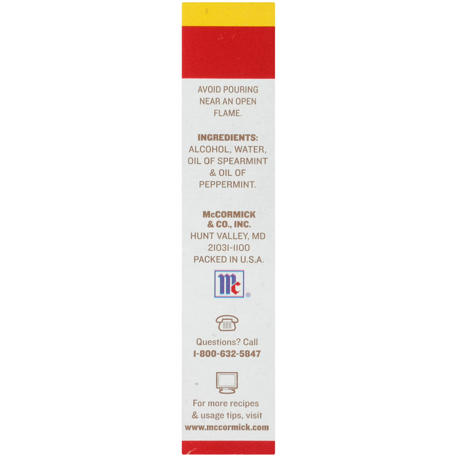 McCormick Non-GMO Pure Mint Extract, 2.0 fl oz Box