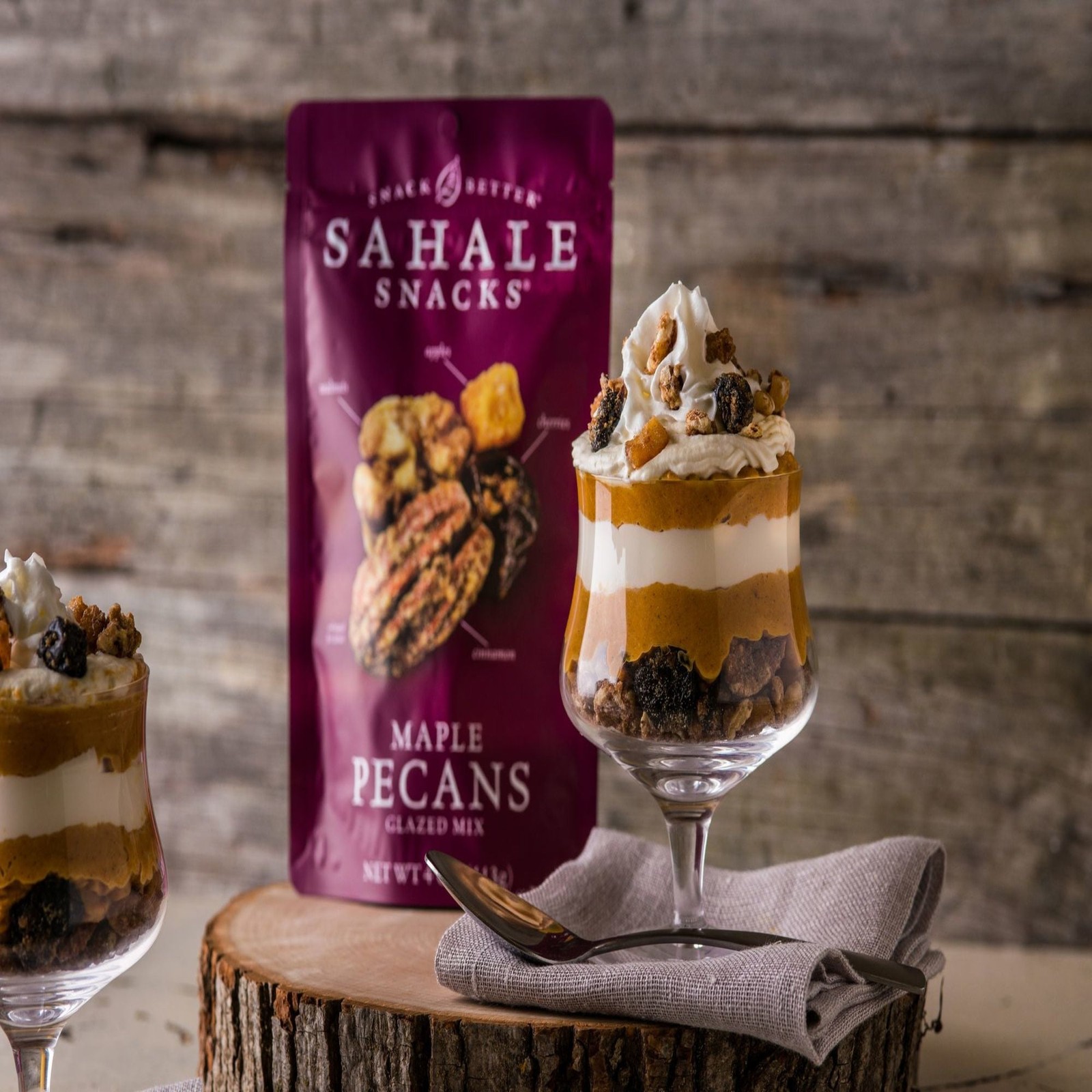(3 pack) Sahale Snacks Maple Pecans Glazed Mix, Gluten-Free Snack, 4-Ounce Bag