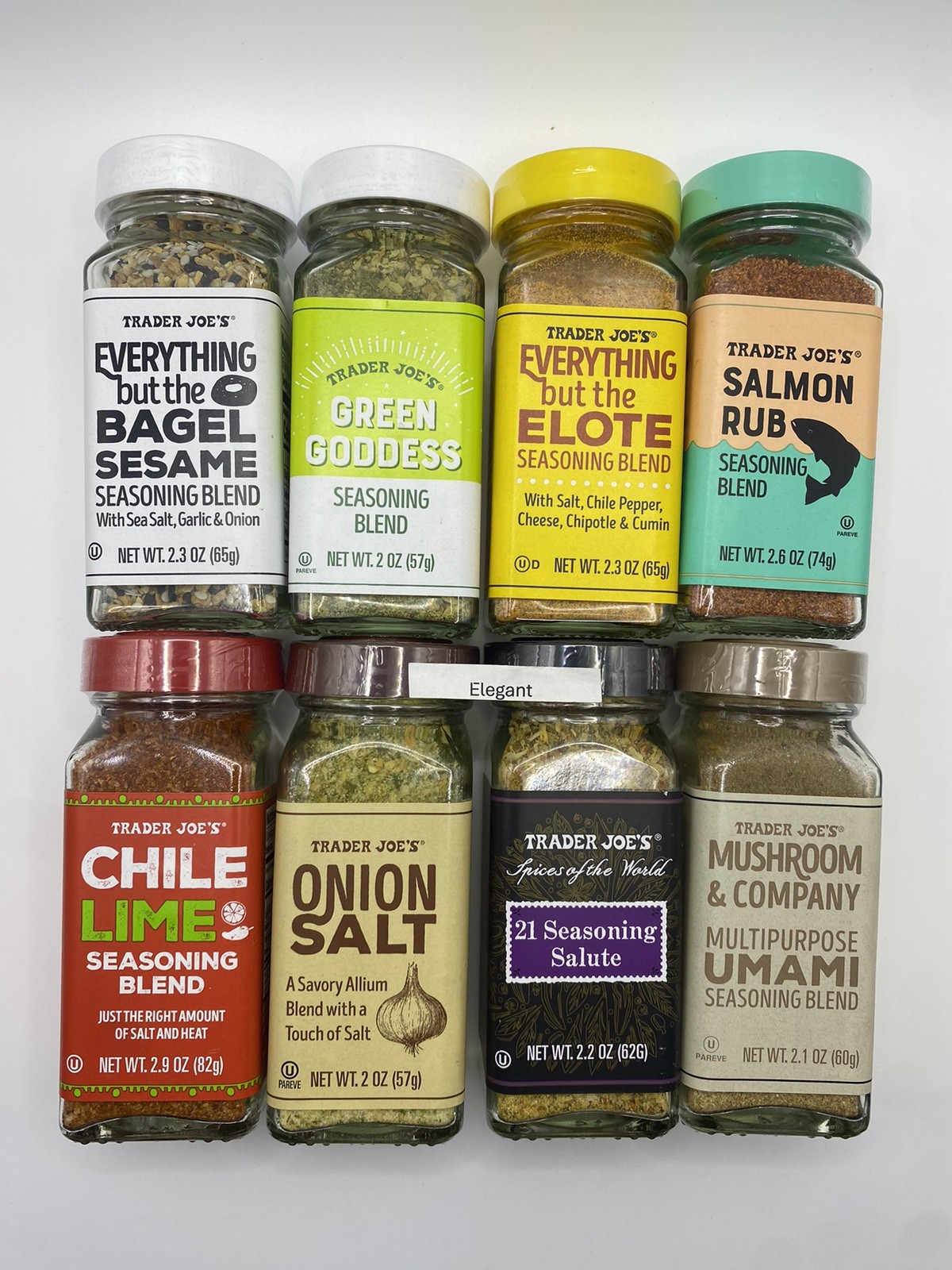 8 Pack Trader Joe’s 8 Flavors Spice Seasoning Variety Set Great Value Bundle