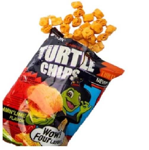 Orion Turtle Chips Flamin’ Lime Flavor Tasty Crispy Corn Snacks 5.65 Oz SEP 2026