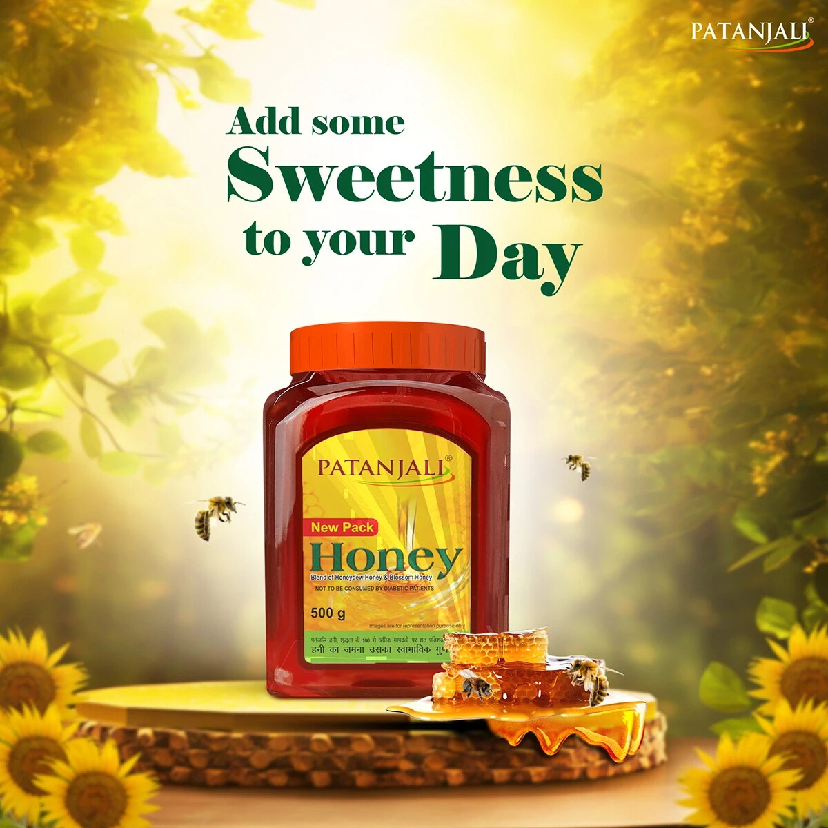 Patanjali Pure Indian Handmade Best Honey Pack Of 500 GM