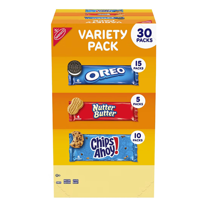 Nabisco Cookie Variety Pack, Snack Packs, 30 pk. Free Fast Shipping