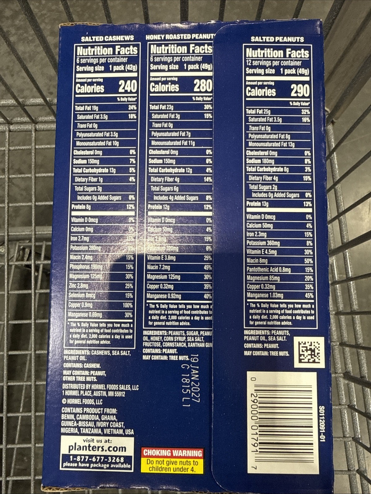 Planter’s Nuts Variety Pack 24 Pieces