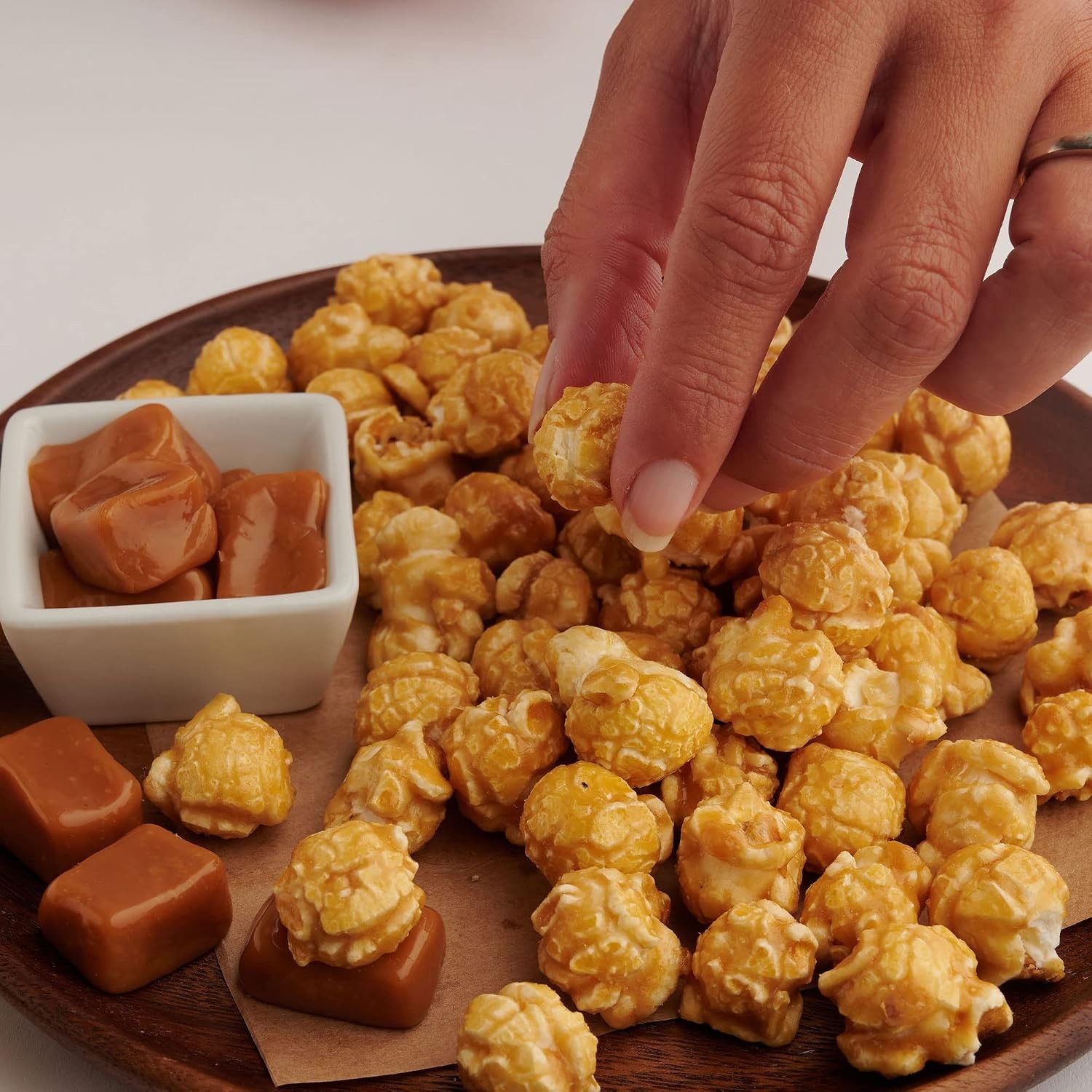 Caramel Popcorn 9.5oz Bag, Sweet Buttery Caramel Flavor, Non-GMO Gluten-Gourmet