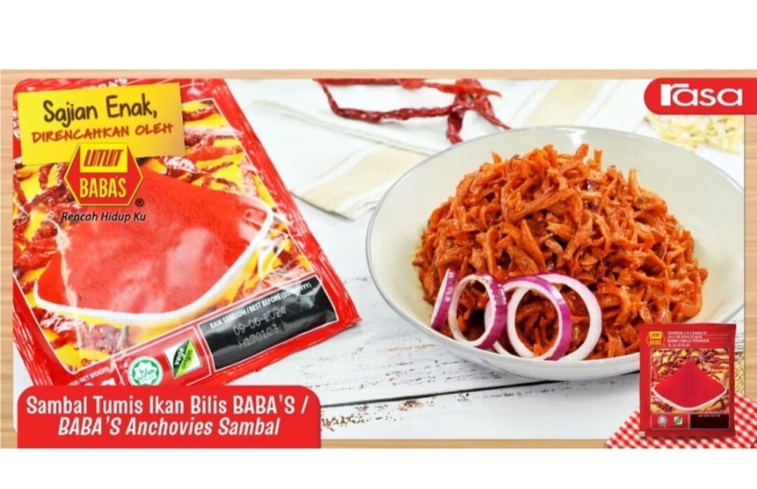 MALAYSIAN CHILLI POWDER – famous branded BABAS HURRYUP GRAB NOW (125g x 3 Packs)