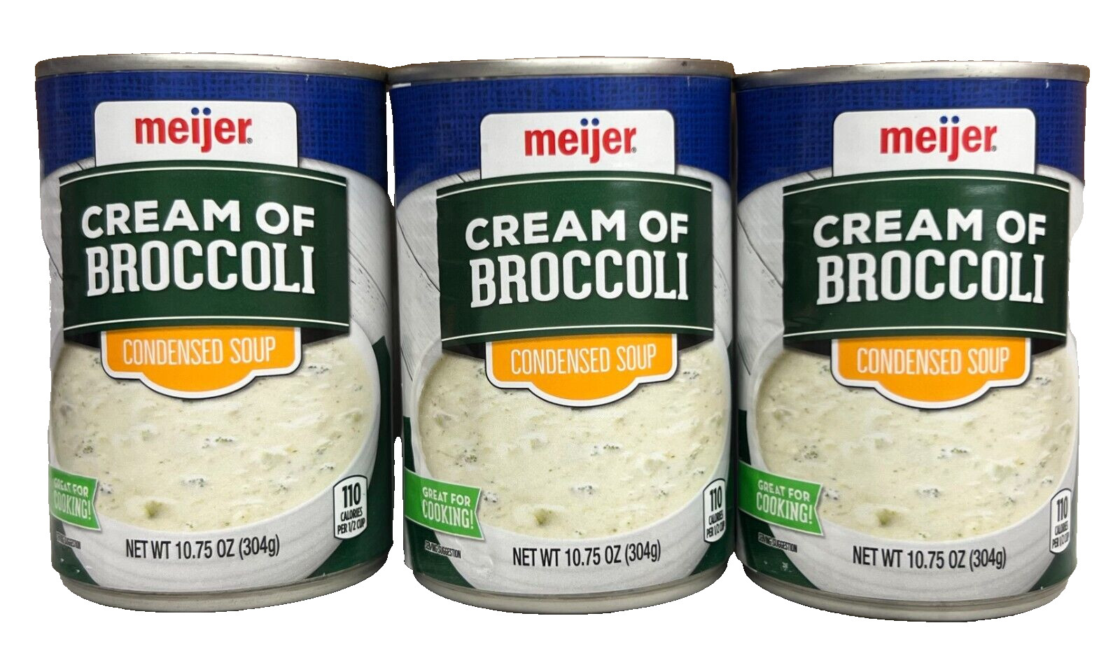 Meijer Cream of Broccoli Condensed Soup 10.75 oz (3 cans)