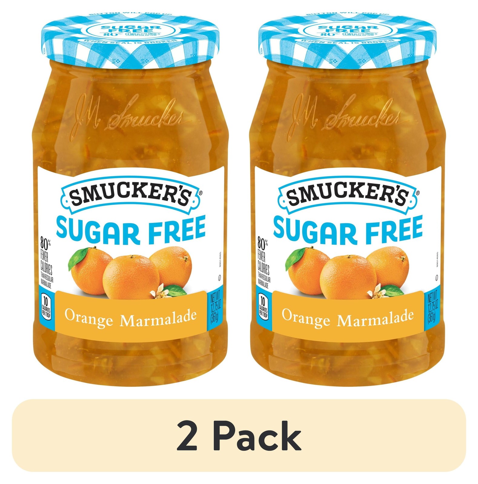 (2 pack) Smucker’s Sugar Free Orange Marmalade, 12.75 oz