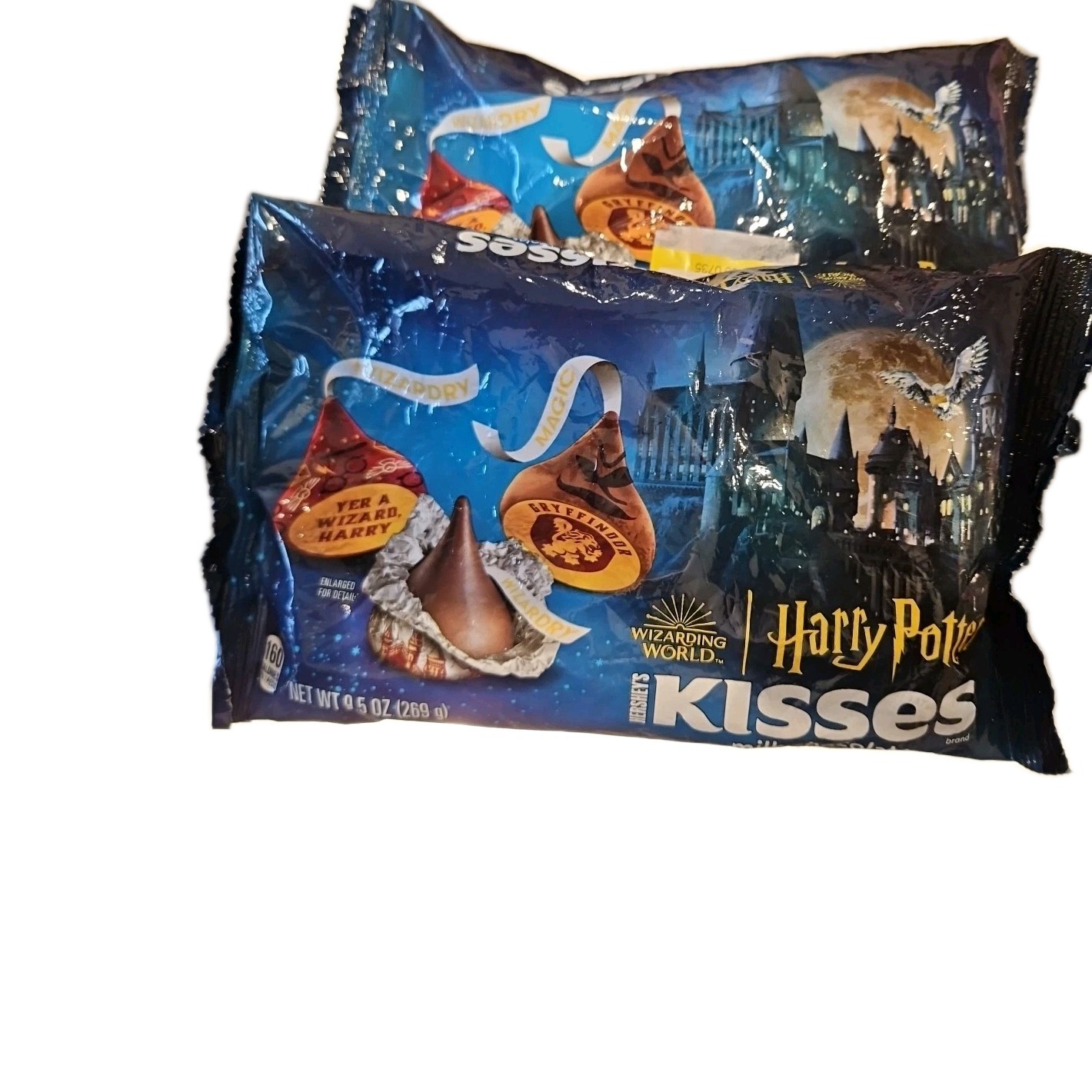 2bags~Hershey’s Kisses Chocolate HARRY POTTER Wizarding World LIMITED ED 9.5 Oz