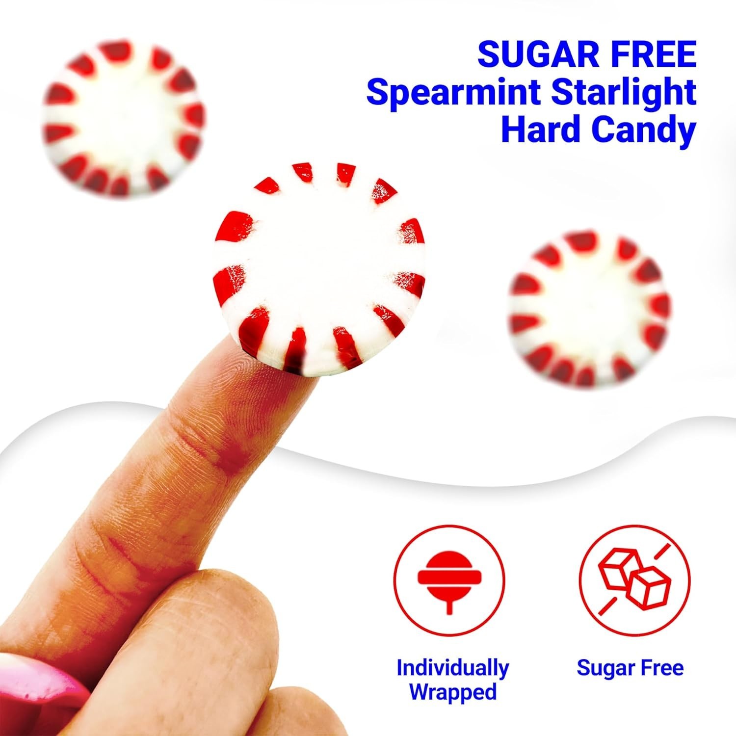 Sugar Free Peppermint Starlight Candy ~ 1LB/ 2LB / 3LB ~ Free Ship