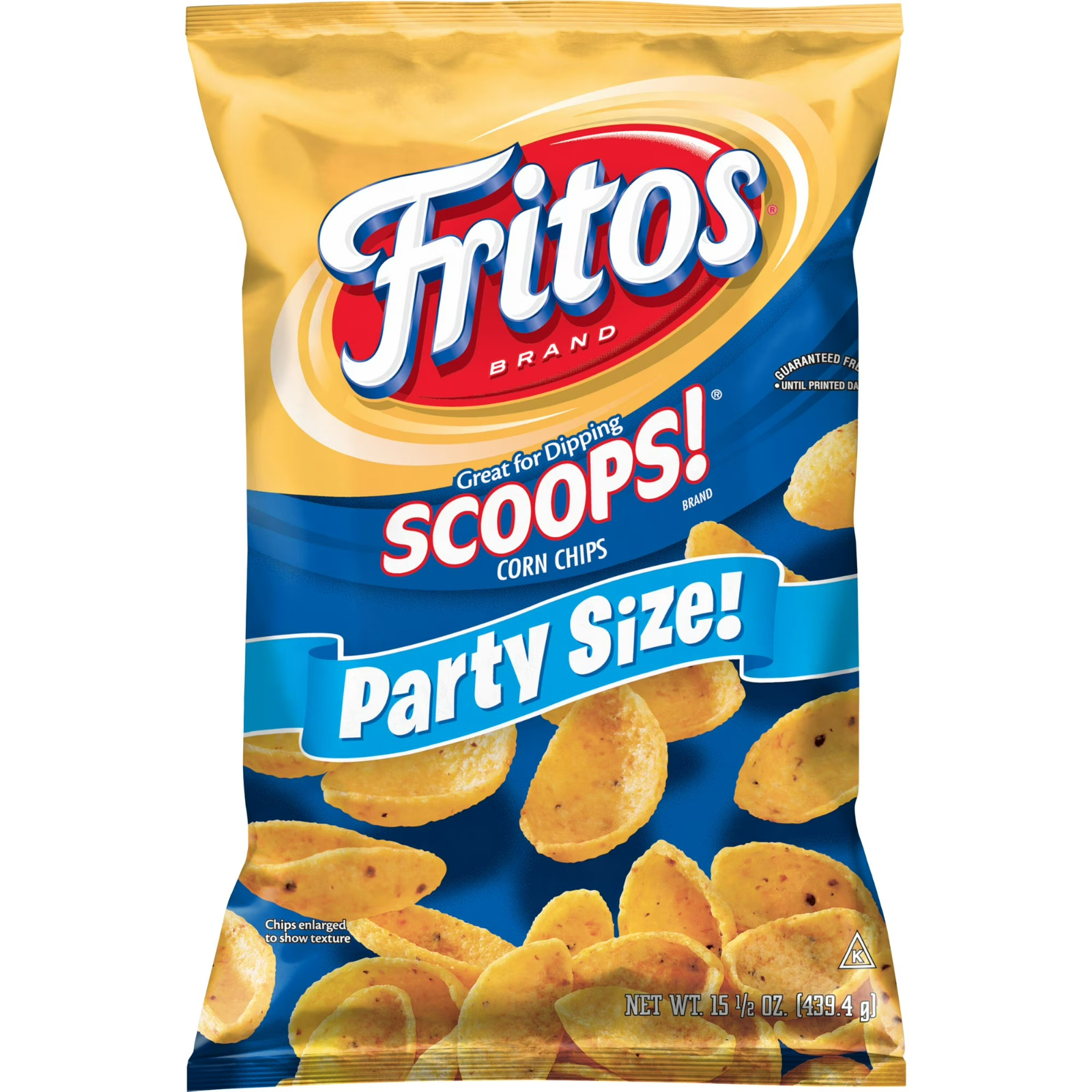 Fritos Scoops!Corn Chips (15.5oz) Party Size! Bag chip is exploding with bold,
