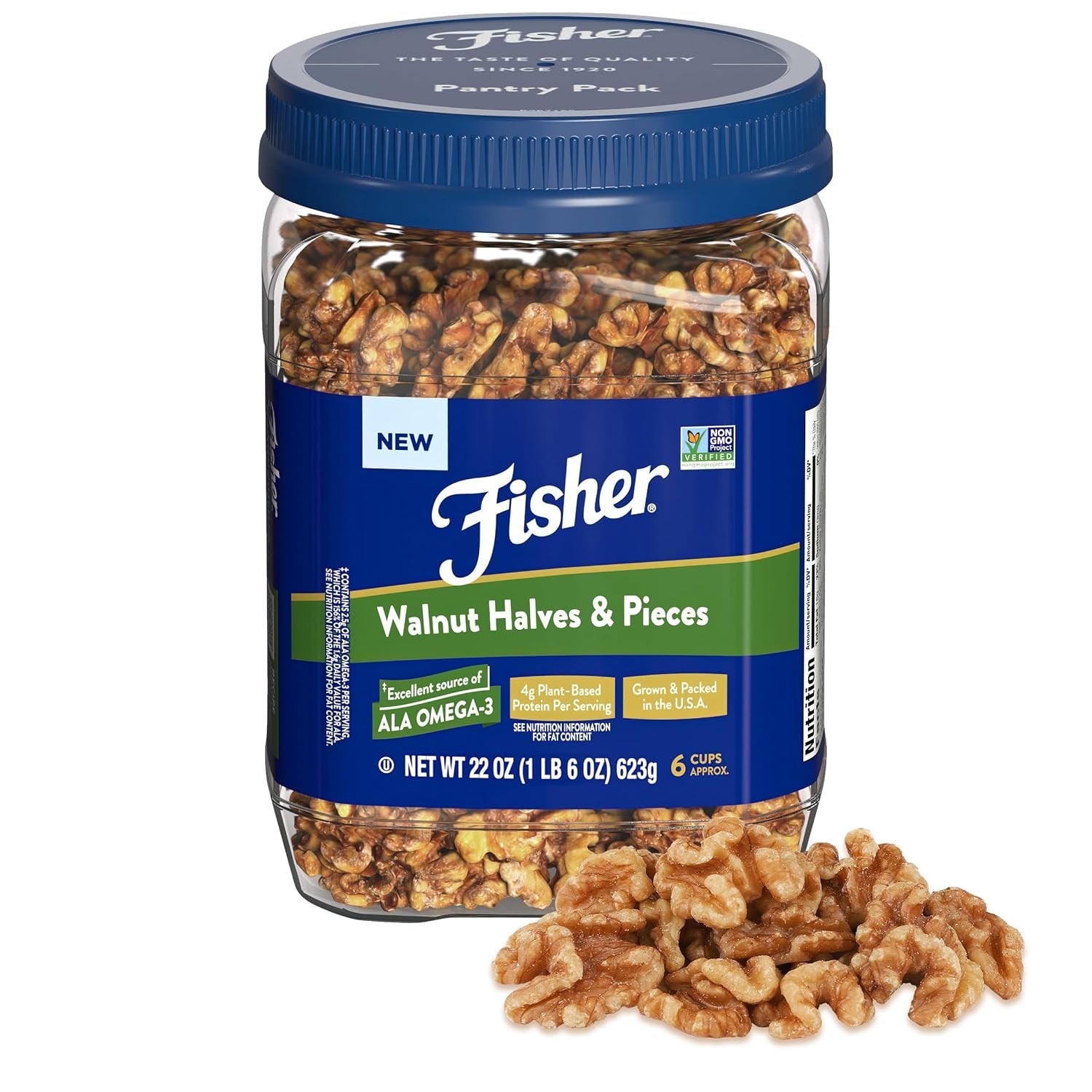 Versatile 22 oz Walnut Halves & Pieces – Perfect for Cooking, Baking & Snacking